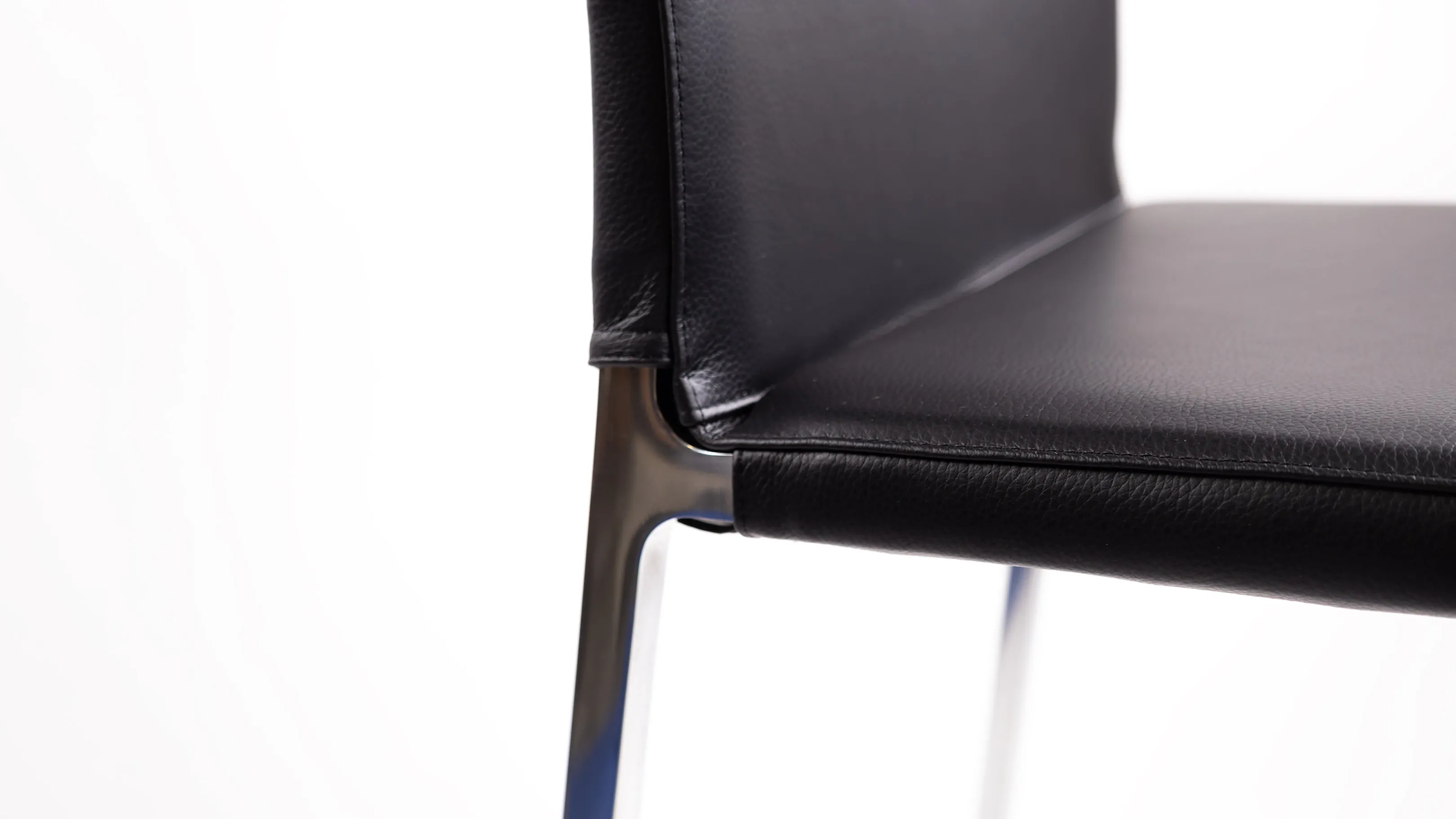 Lio Barstool Black Leather
