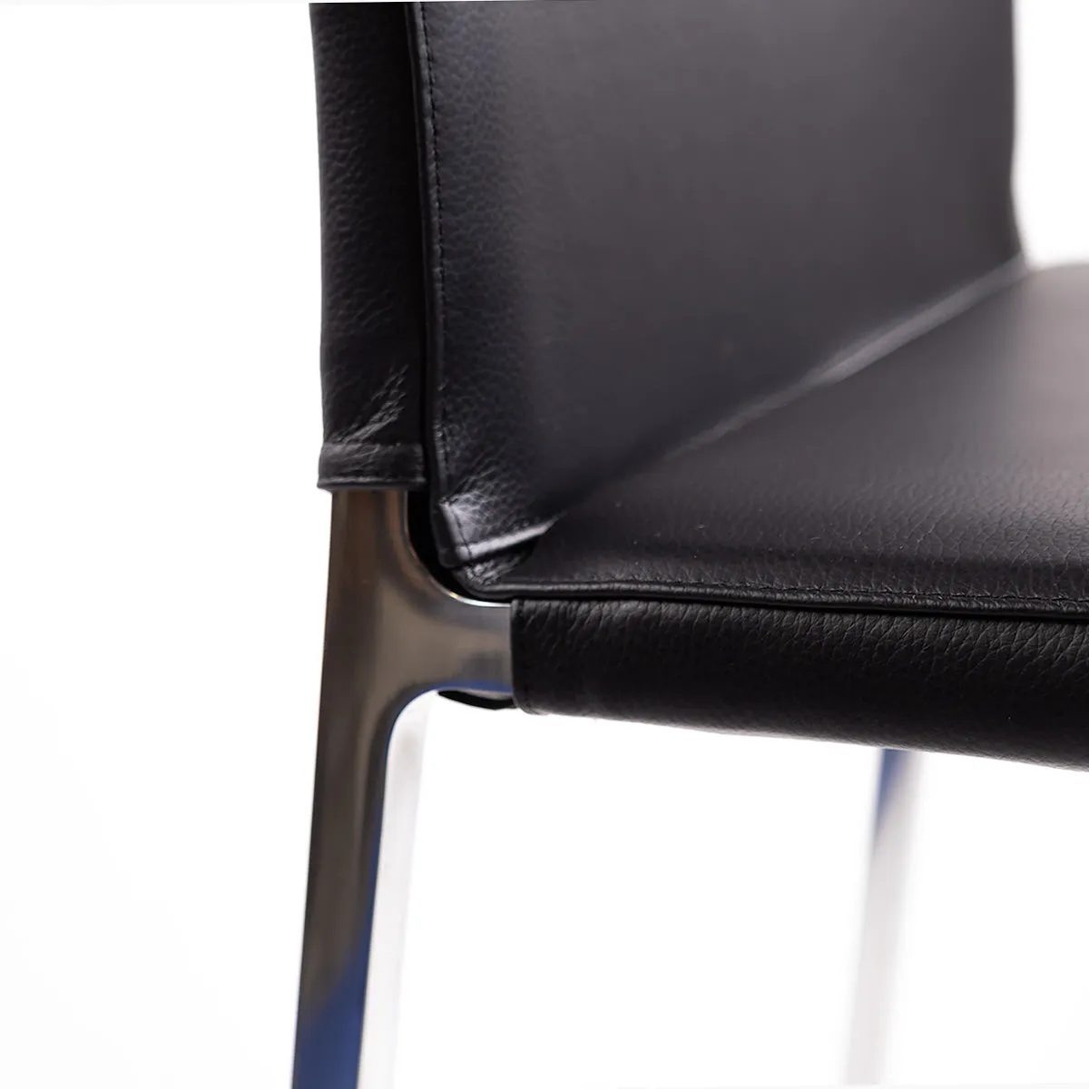 Lio Barstool Black Leather