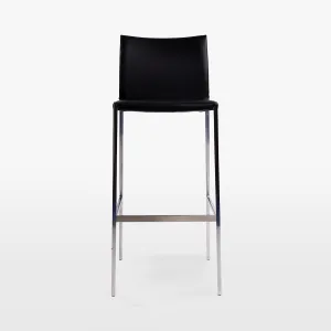 Lio Barstool Black Leather