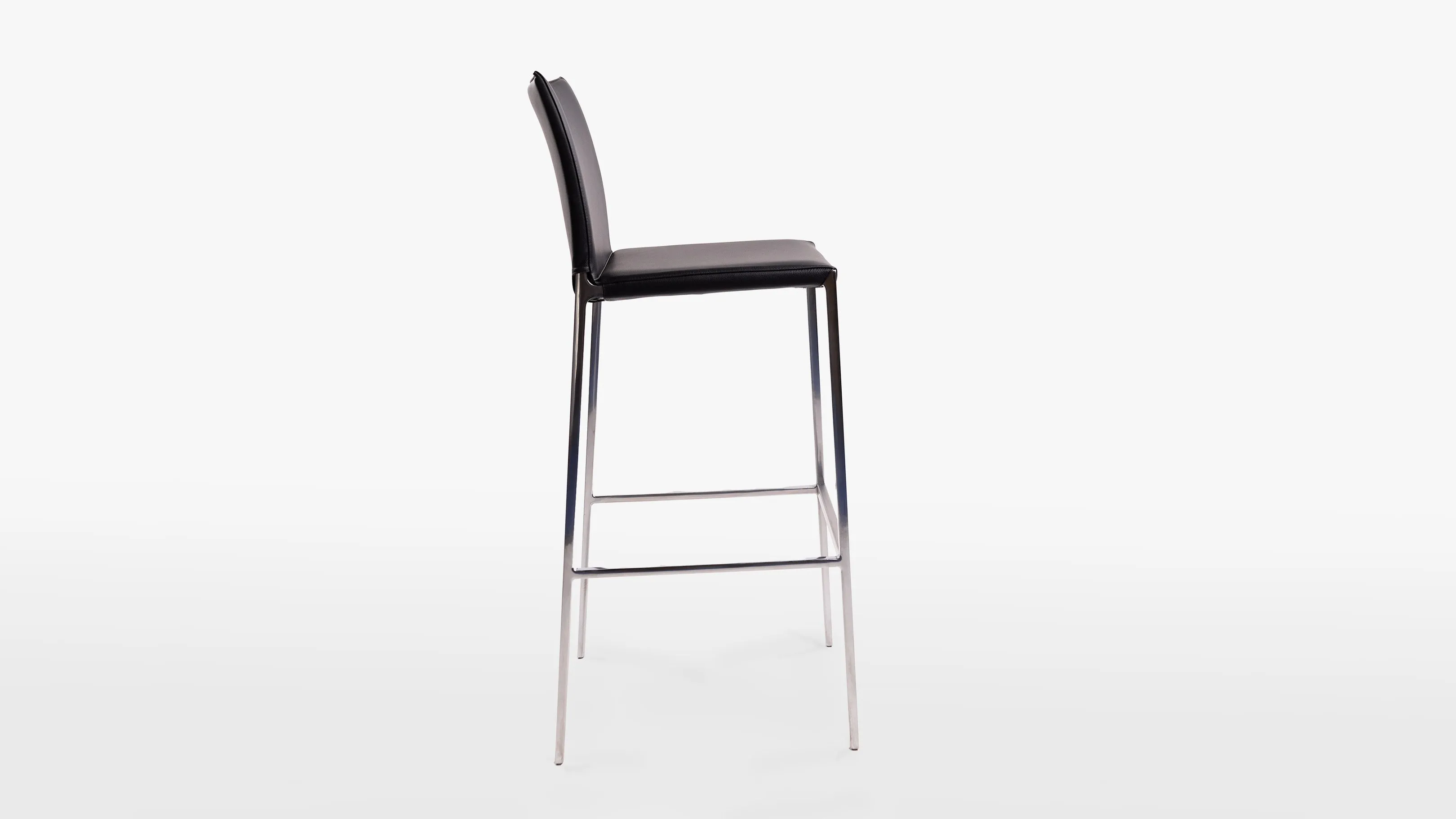 Lio Barstool Black Leather