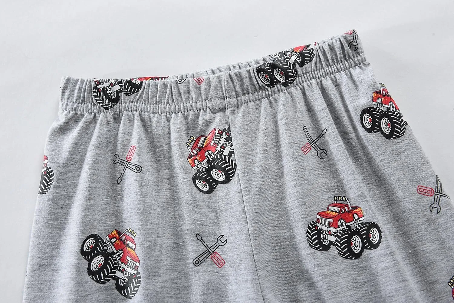 Little Hand Toddler Boys Pajamas Kids Dinosaur Summer PJS Monster Truck Children Excavator Jammies Short Sets 2-7 Years