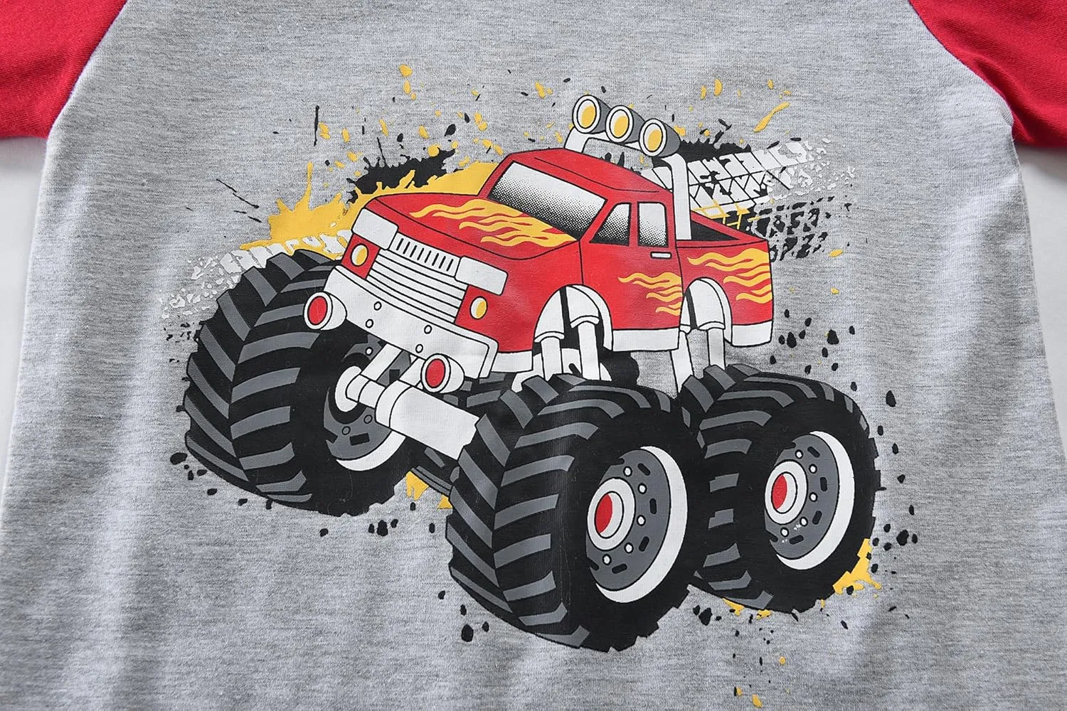 Little Hand Toddler Boys Pajamas Kids Dinosaur Summer PJS Monster Truck Children Excavator Jammies Short Sets 2-7 Years