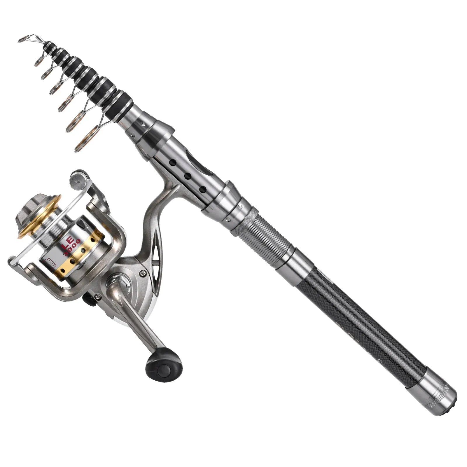 LIXDA Fishing Pole Combo Set (2pcs   gear)