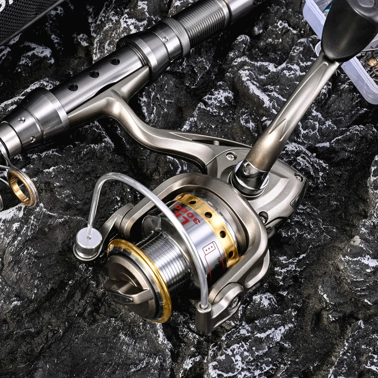 LIXDA Fishing Pole Combo Set (2pcs   gear)