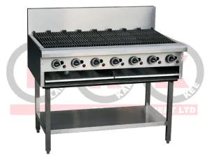 LKK CG12 7 Burner Gas Chargrill 1200mm