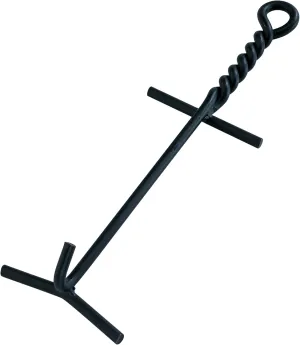 Lodge Camp Dutch Oven Lid Lifter. Black 9 MM Bar Stock for Lifting and Carrying Dutch Ovens. (Black Finish)
