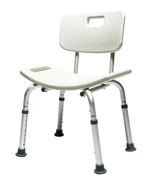 Lumex Platinum Collection Bath Seat with Backrest - Retail Packaging, Standard Grey, Medical Shower Chair for Adults, 350 lbs Capacity, Pack of 3, 7921R