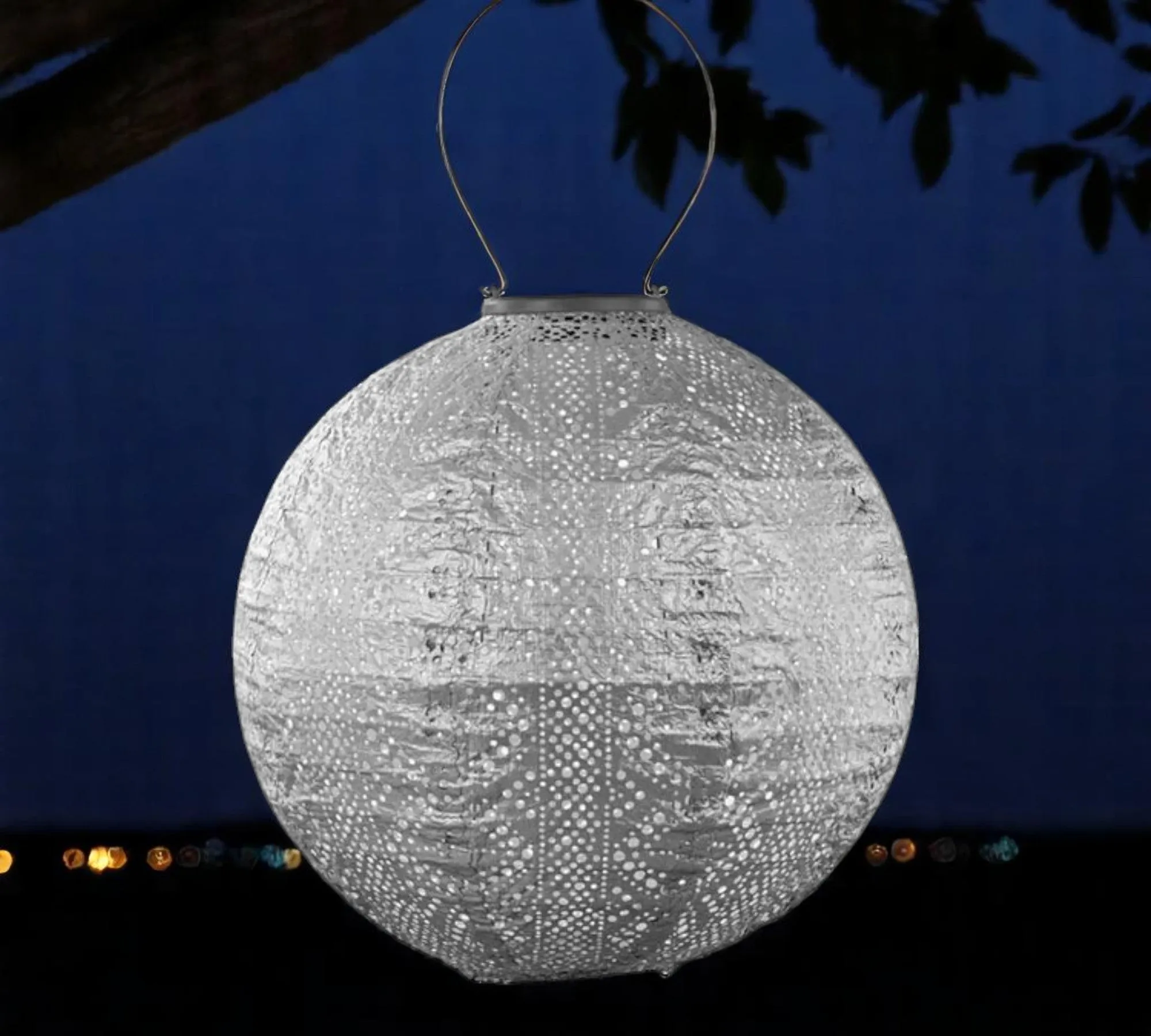 Lumiz Outdoor LED Solar Lantern - Round 30cm