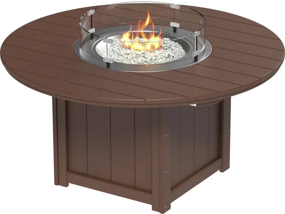 LuxCraft Lumin Fire Table 60" Round Bar Height