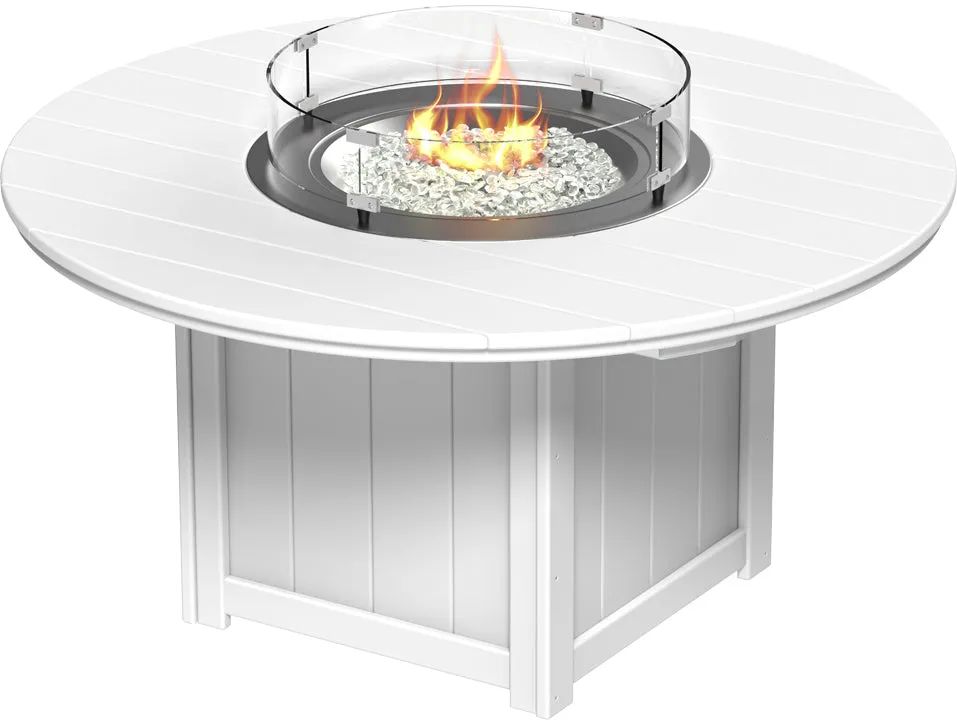 LuxCraft Lumin Fire Table 60" Round Bar Height