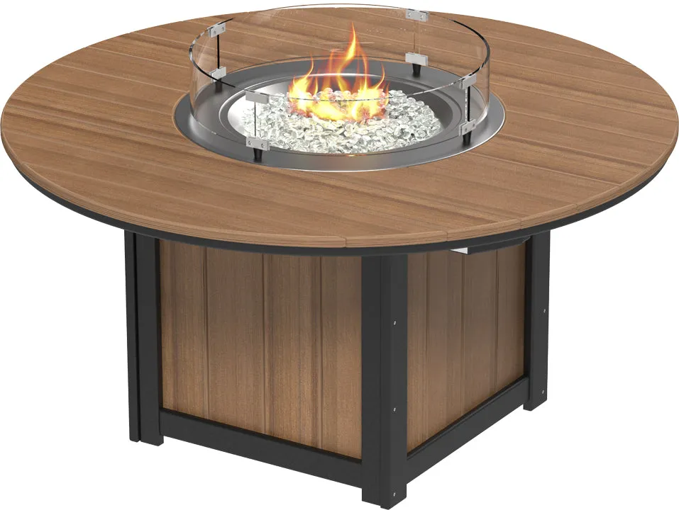 LuxCraft Lumin Fire Table 60" Round Bar Height