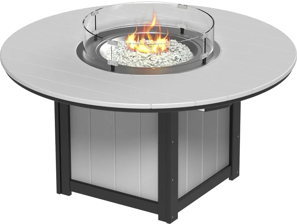 LuxCraft Lumin Fire Table 60" Round Bar Height