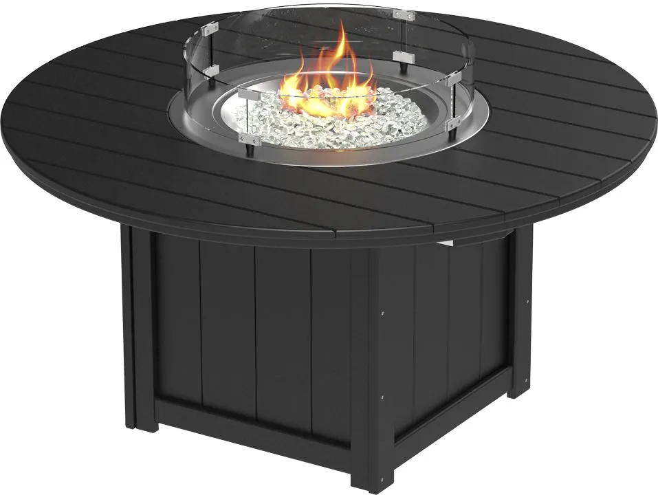 LuxCraft Lumin Fire Table 60" Round Bar Height