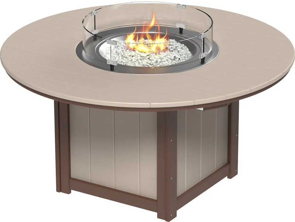 LuxCraft Lumin Fire Table 60" Round Bar Height