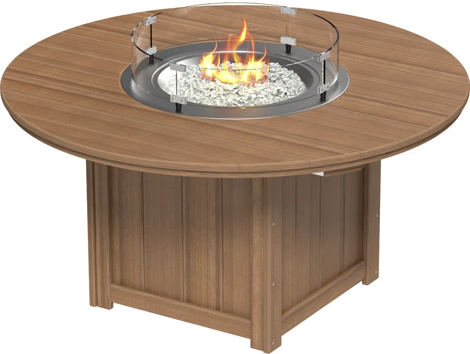 LuxCraft Lumin Fire Table 60" Round Bar Height