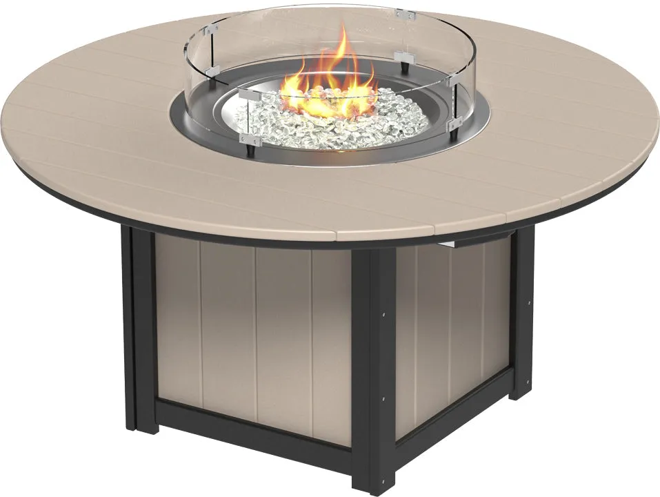 LuxCraft Lumin Fire Table 60" Round Bar Height