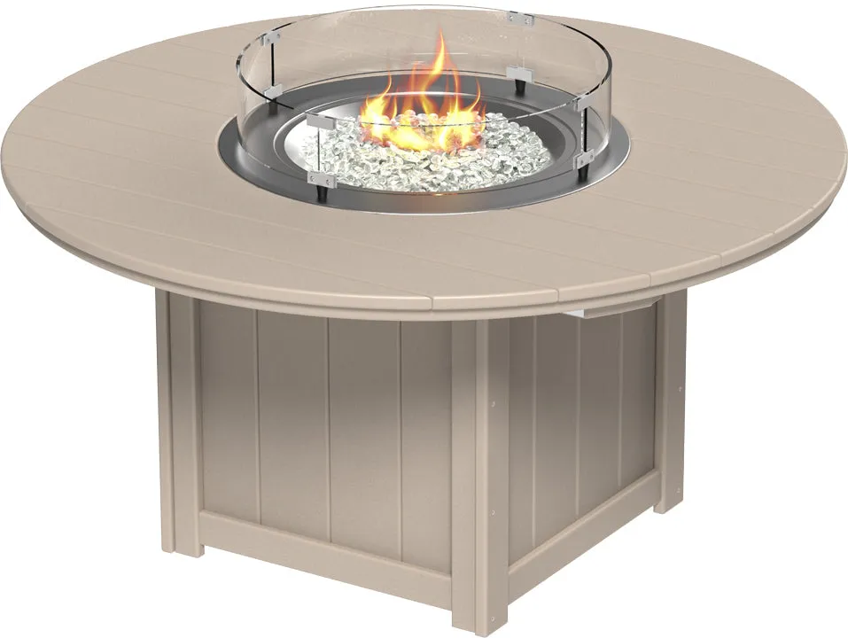 LuxCraft Lumin Fire Table 60" Round Bar Height