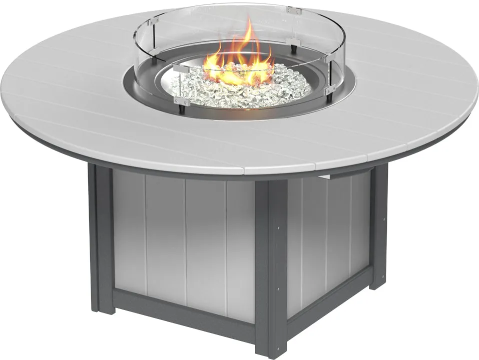 LuxCraft Lumin Fire Table 60" Round Bar Height