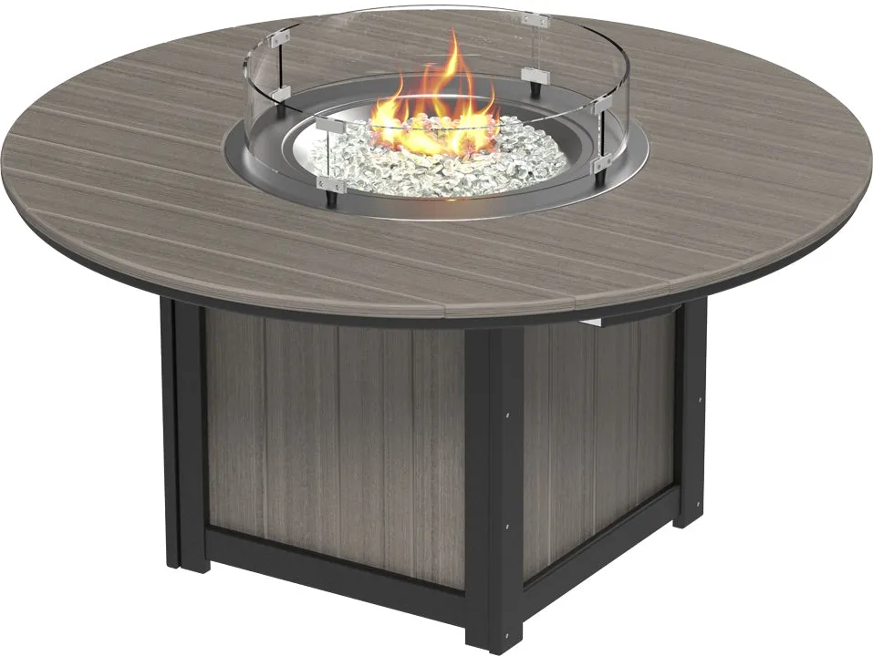 LuxCraft Lumin Fire Table 60" Round Bar Height