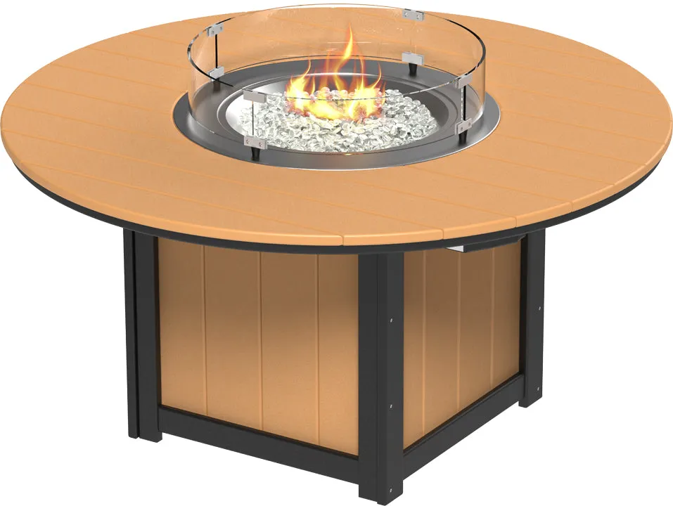 LuxCraft Lumin Fire Table 60" Round Bar Height