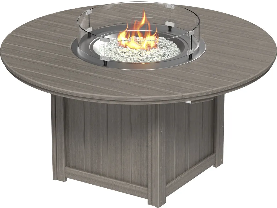 LuxCraft Lumin Fire Table 60" Round Bar Height