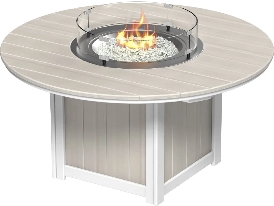 LuxCraft Lumin Fire Table 60" Round Bar Height