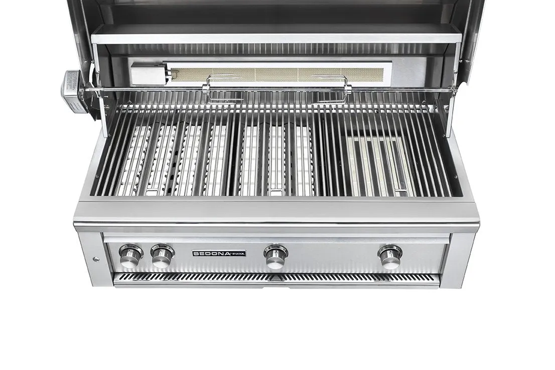 Lynx | Sedona 42" Built-In Gas Grill with One Infrared ProSear Burner, Two Stainless Steel Tube Burners & Rotisserie