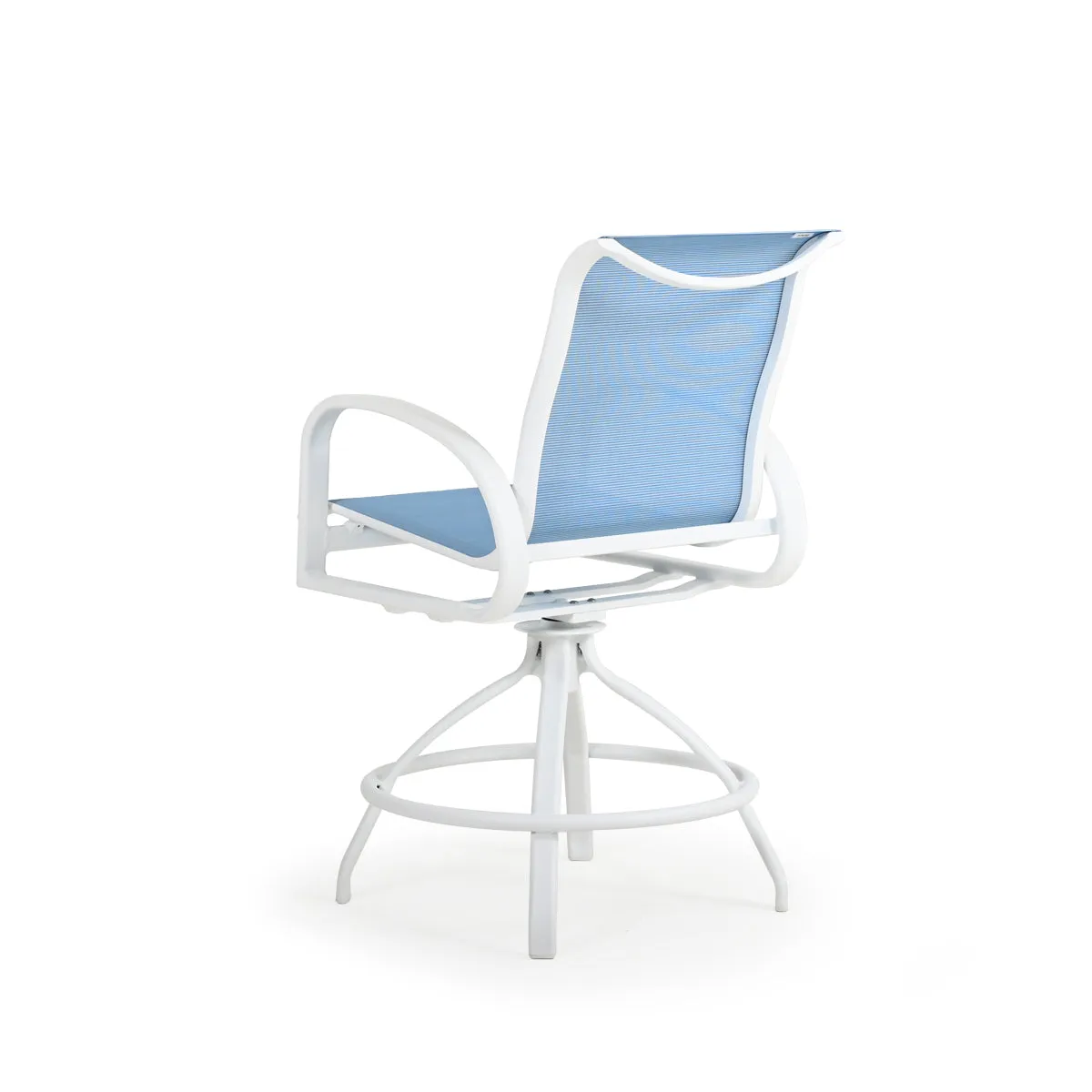 Madeira Outdoor Sling Swivel Counter Stool