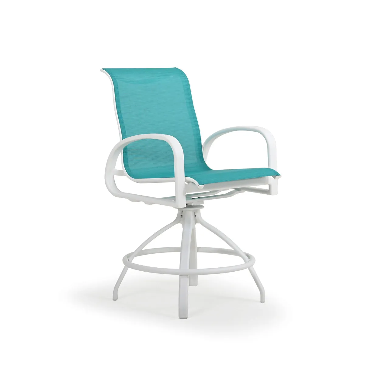 Madeira Outdoor Sling Swivel Counter Stool