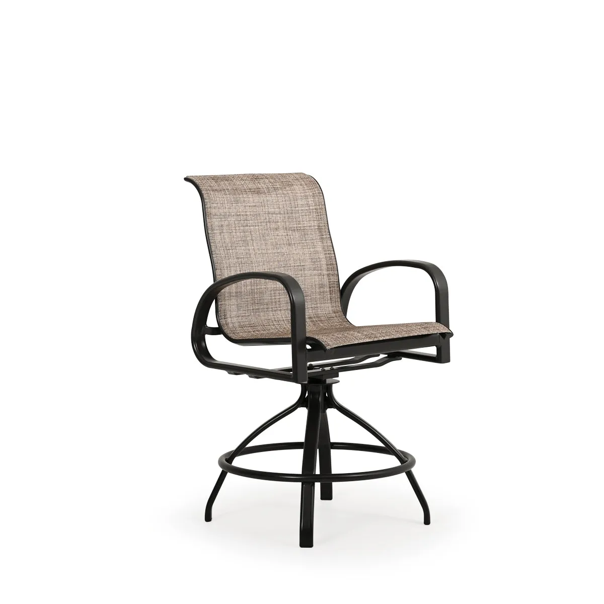 Madeira Outdoor Sling Swivel Counter Stool