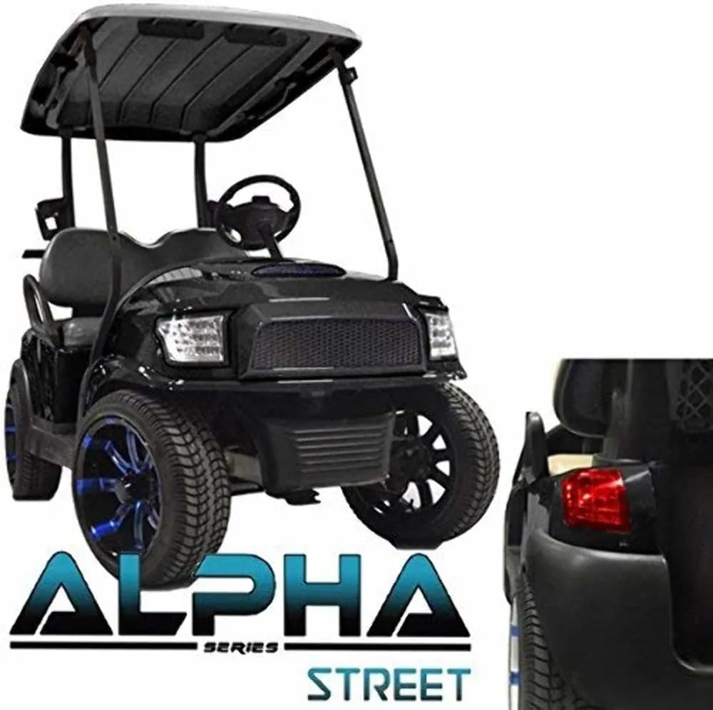 MadJax Club Car Precedent Alpha Street Style Body Kit in Black (Fits 2004-Up)