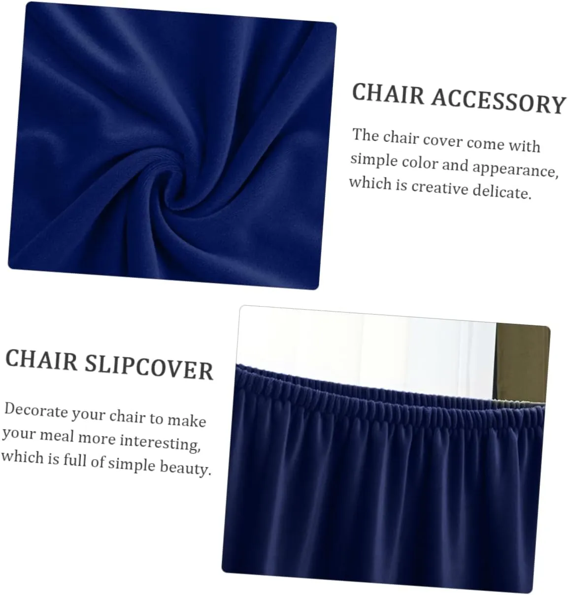 MAGICLULU Dining Chair Cover Stool Cover for Seat Chair Slipcovers Chair Cushion Covers for Dining Chairs Dining Chair Seat Cover Chair Covers Cover for Chair Waterproof Polyester Blue