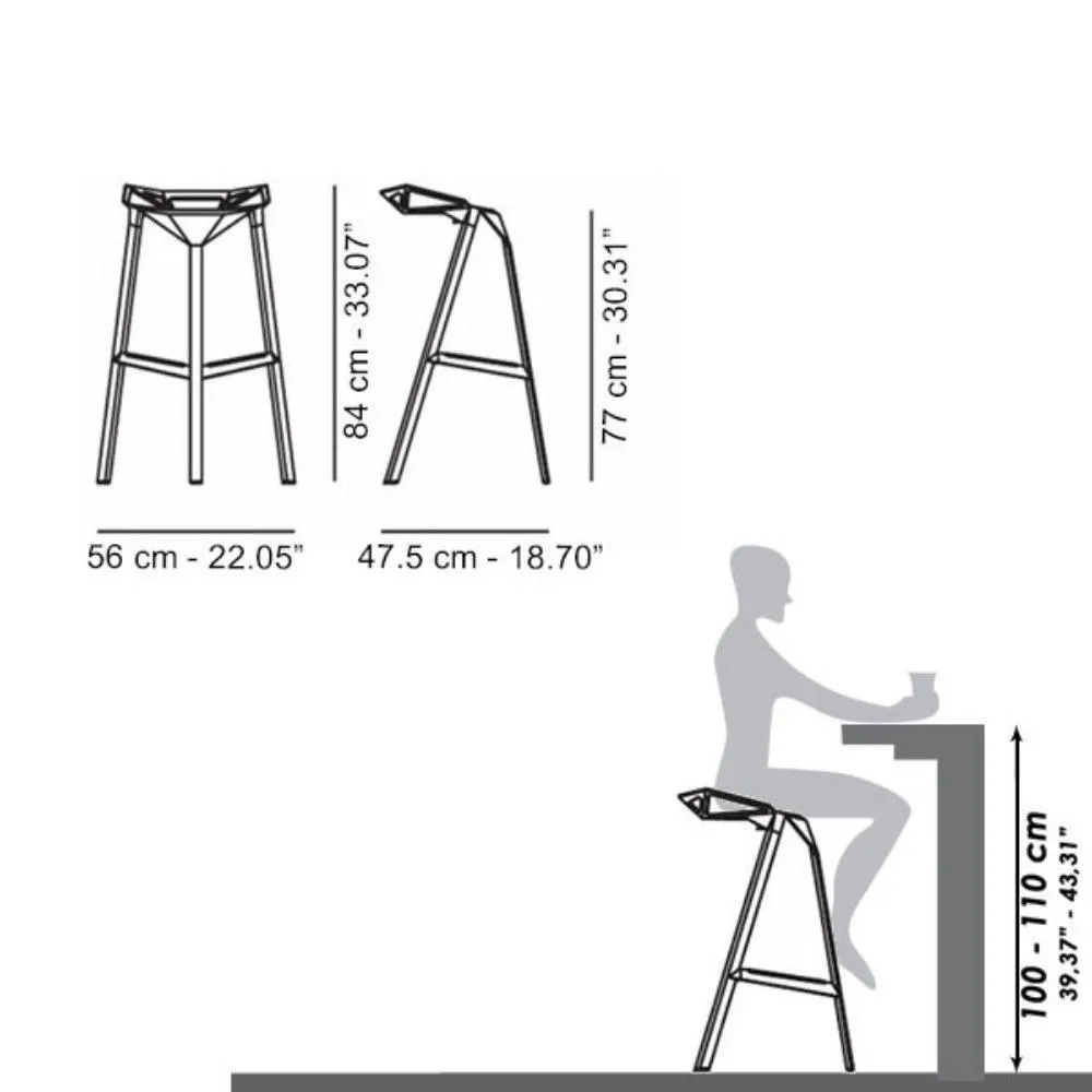 Magis Stool One h. 77 cm.
