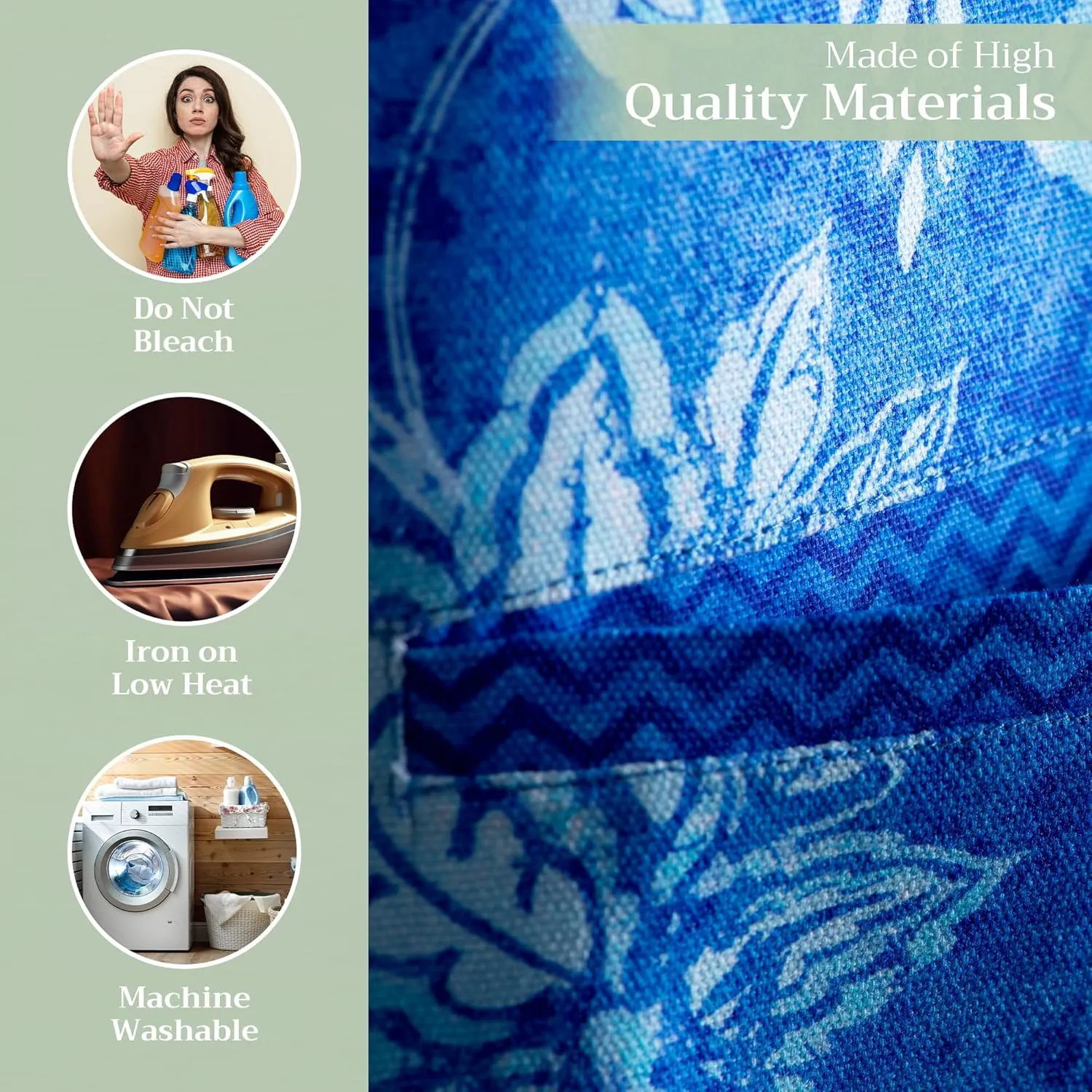 Maison d'Hermine 100% Cotton Apron for women with Pocket Kitchen Chef Apron for Men Gifts for Mothers day Cooking Baking