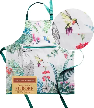 Maison d'Hermine 100% Cotton Apron for women with Pocket Kitchen Chef Apron for Men Gifts for Mothers day Cooking Baking