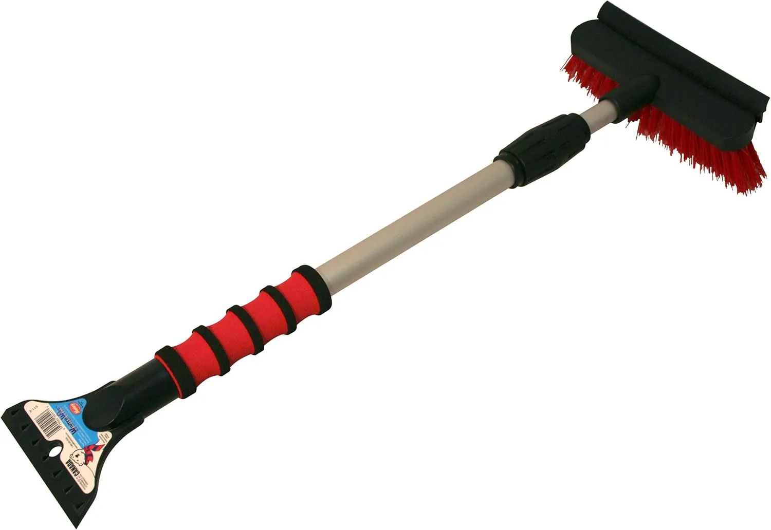 Mallory 511-E 36" Telescoping Snow Broom with Integrated Squeegee and Ice Scraper (Colors may vary)