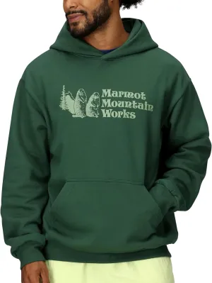 MARMOT Men's MMW Hoody - Hooded Sweatshirt with Screen Printed Graphic, Double-Layer Hood and Kangaroo Pocket