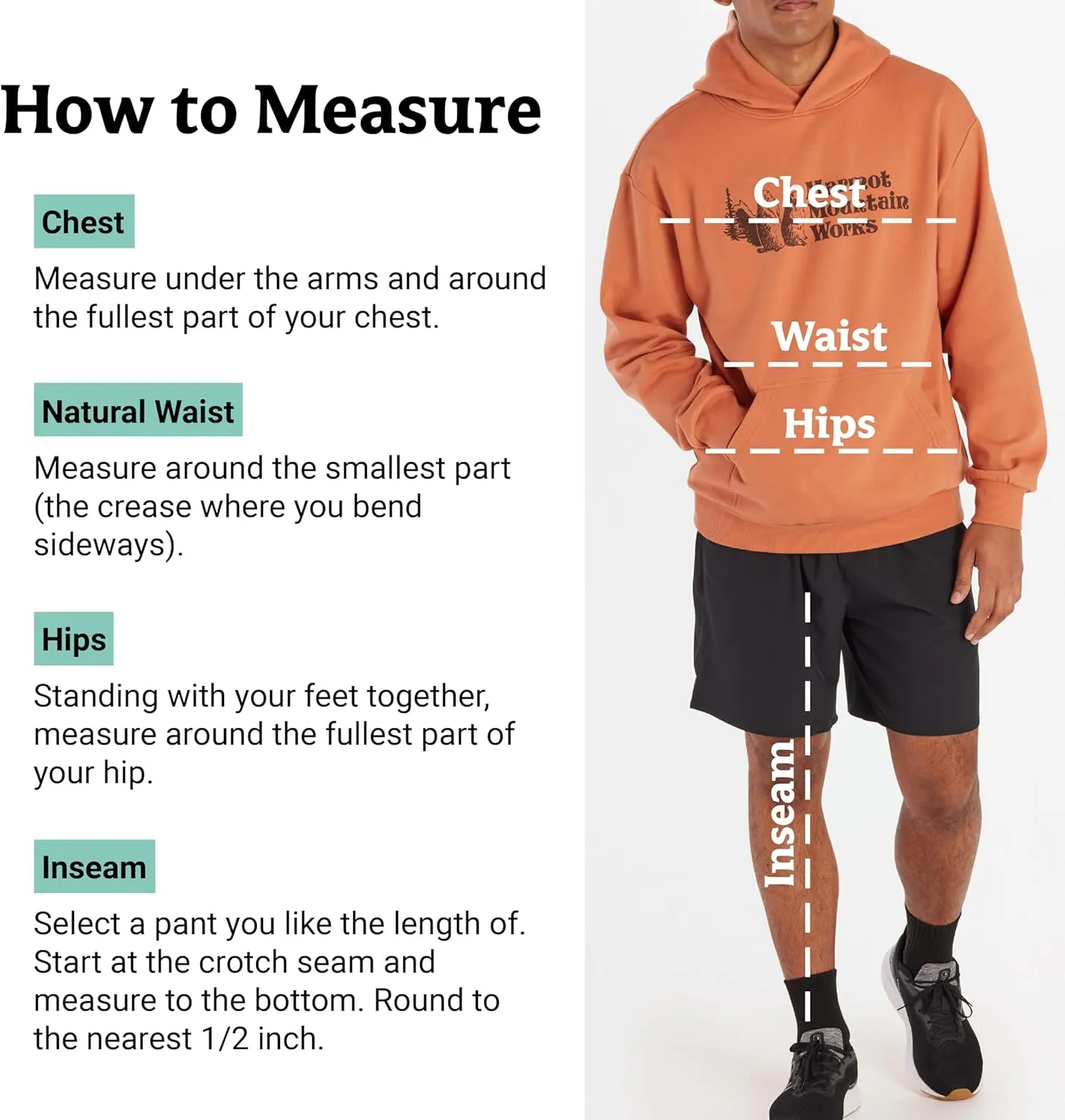 MARMOT Men's MMW Hoody - Hooded Sweatshirt with Screen Printed Graphic, Double-Layer Hood and Kangaroo Pocket
