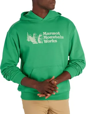 MARMOT Men's MMW Hoody - Hooded Sweatshirt with Screen Printed Graphic, Double-Layer Hood and Kangaroo Pocket