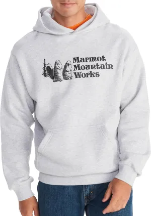 MARMOT Men's MMW Hoody - Hooded Sweatshirt with Screen Printed Graphic, Double-Layer Hood and Kangaroo Pocket