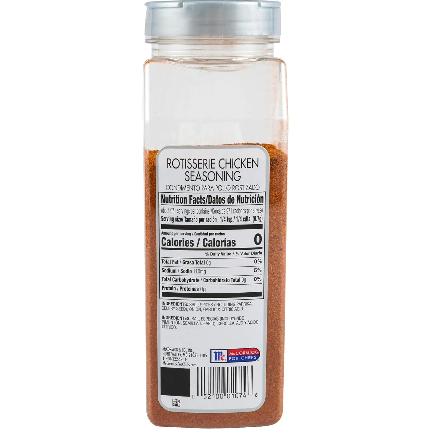 McCormick Culinary Rotisserie Chicken Seasoning, 24 oz - One 24 Ounce Container Chicken Seasoning Rub to Create Authentic, Slow Roasted Rotisserie Flavor