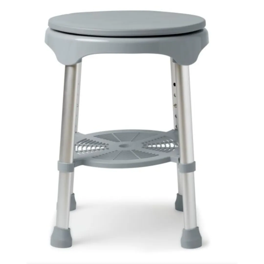 Medline Padded Swivel Shower Stool - 300lb Weight Capacity