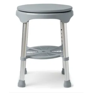 Medline Padded Swivel Shower Stool - 300lb Weight Capacity