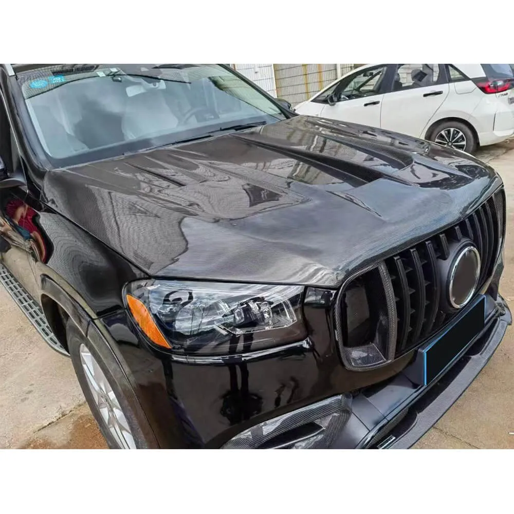 Mercedes Benz GLS63 X167 AMG 2020-2025 Front Grille Carbon Fiber
