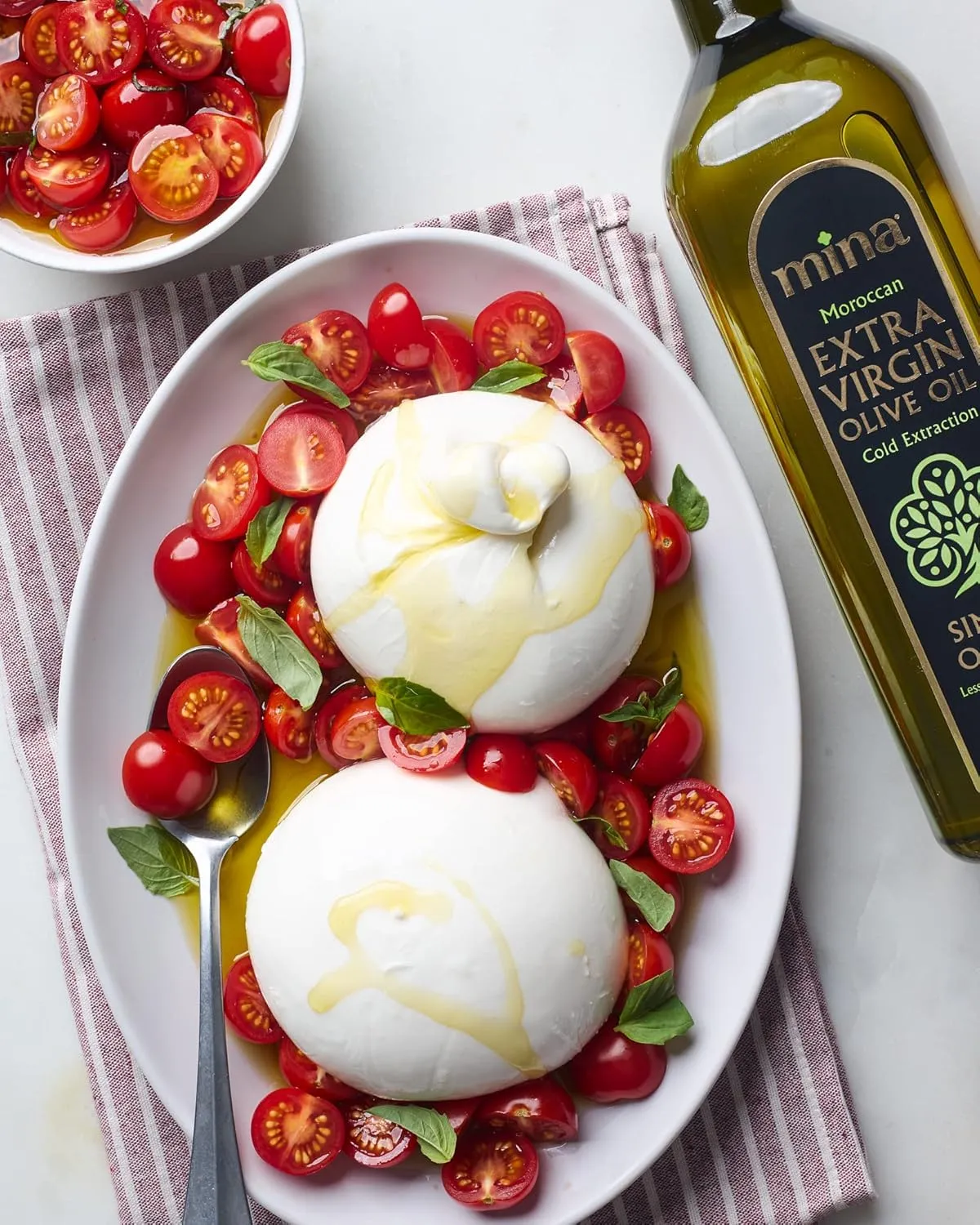 Mina Olive Oil Extra Virgin 169 Fl Oz, New Harvest, Polyphenol Rich Olive Oil for Cooking, Moroccan EVOO, Single Origin, Cold Extraction, Less than 0.2% Acidity, 5 L