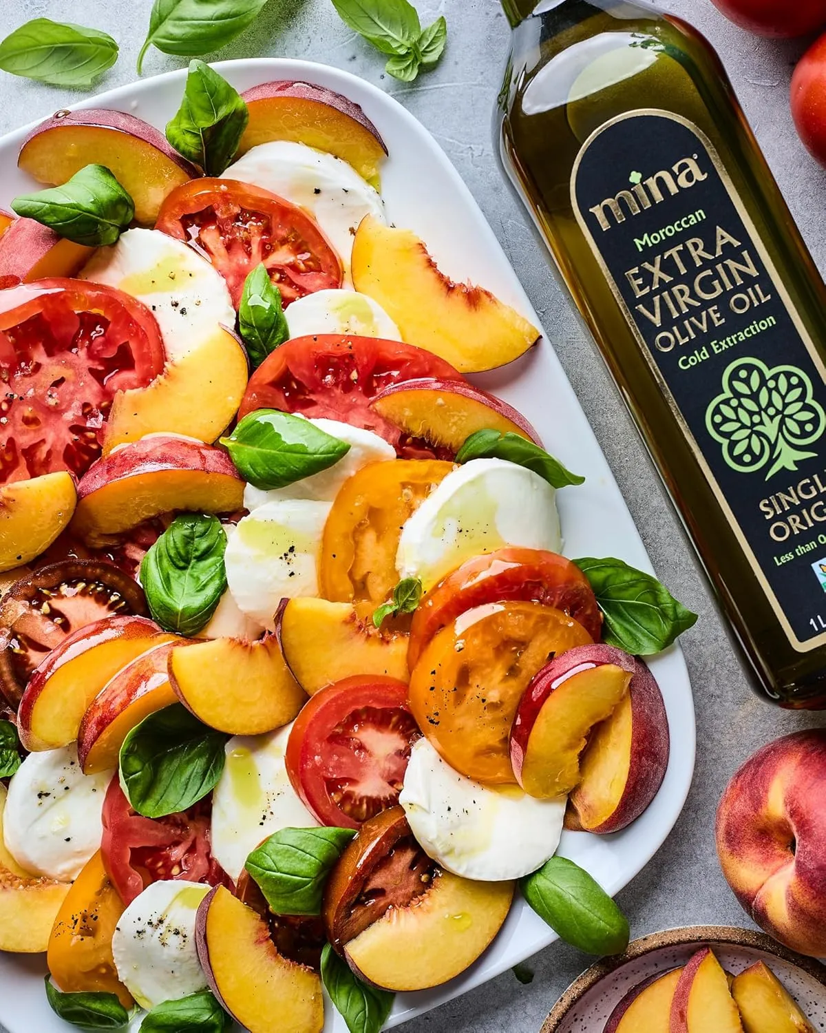 Mina Olive Oil Extra Virgin 68 Fl Oz, New Harvest, Polyphenol Rich Moroccan Extra Virgin Olive Oil, Single Origin, Early Harvest, Cold Extraction, Less than 0.2% Acidity, 2 L