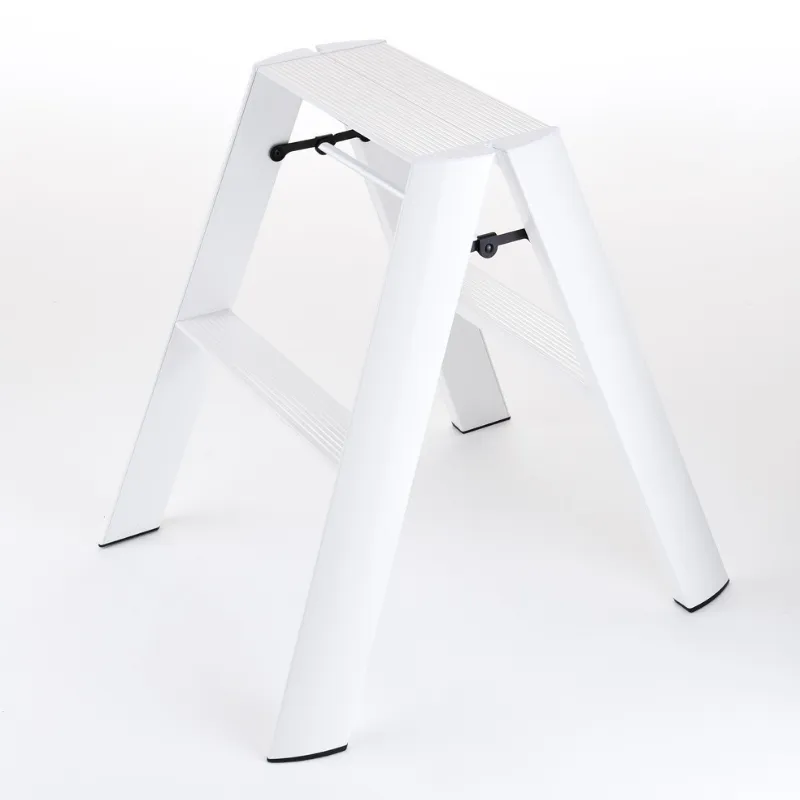 Ml22Wh Lucano Alum 2-Step Stool (White)