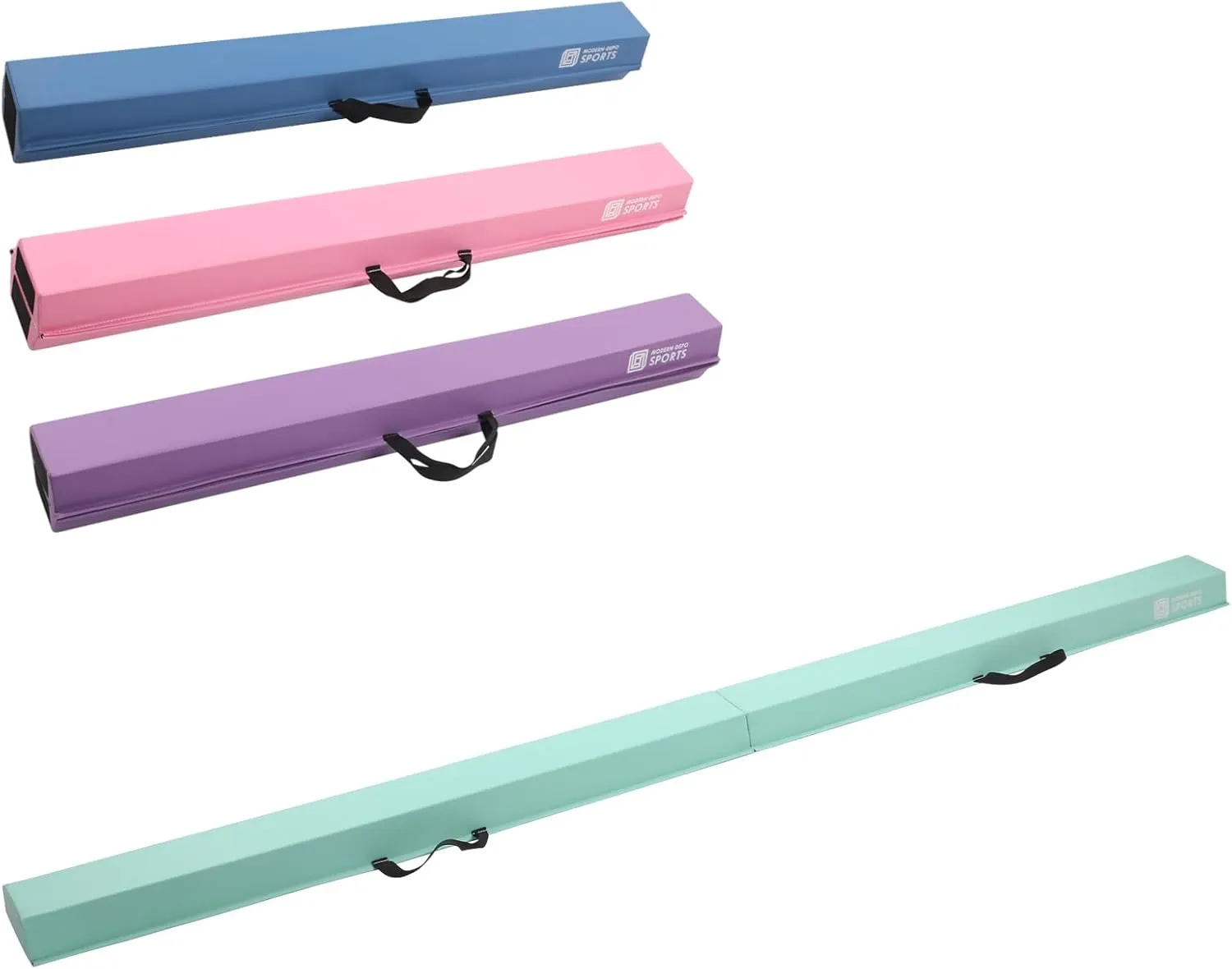 Modern-Depo 6ft/8ft Gymnastics Balance Beam for Home Use, Folding Balance Beam, Anti-Slip Surface, Practice Gymnastics Equipment for Kids, Physical Therapy