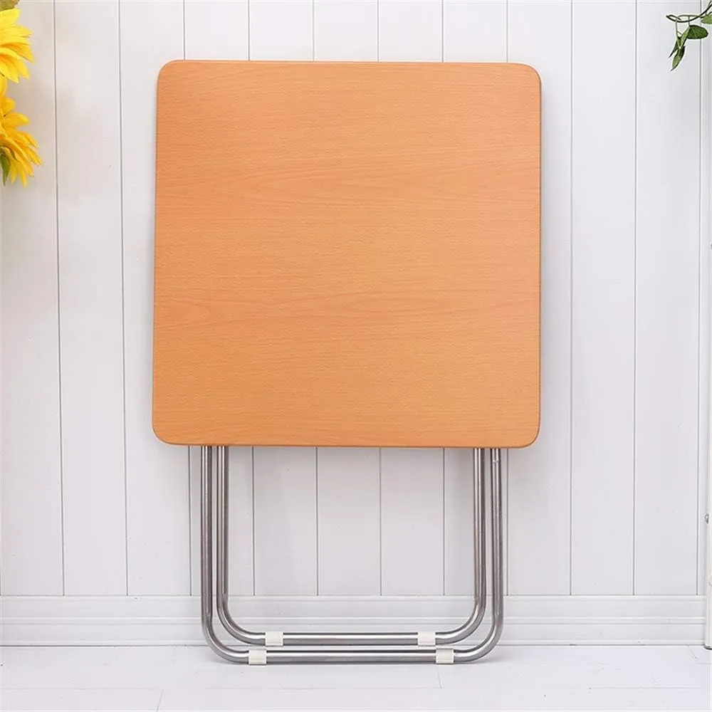 MOMENT Portable Folding Table 70x70 cm Square, Small TV Table Sofa Laptop Desk, Outdoor Foldable Camping Tables Aluminum Frame