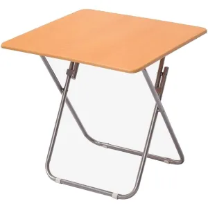 MOMENT Portable Folding Table 70x70 cm Square, Small TV Table Sofa Laptop Desk, Outdoor Foldable Camping Tables Aluminum Frame